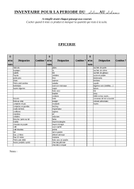Vous pouvez aussi dresser un inventaire du. Inventaire Des Placards Par Sylvia Fichier Pdf