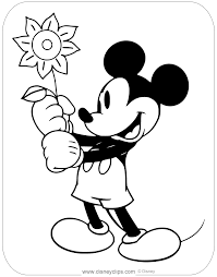 One of the original characters designed during the initial years of the disney animation mickey mouse clubhouse 1: Classic Mickey Mouse Coloring Pages Disneyclips Com