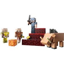 ஜ۩۞۩ஜ =====☾want more paper craft templates and tutorials? Minecraft Crimson Forest Conquest Story Pack Figures Mattel