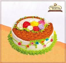 Birthday Cake Ribbons And Balloons Cake Images Why Gift Just Flowers When You Can Gift An Entire Garden And If The Garden Is Edible Even The Better Wish Your Loved Ones Florally O Balloons Edible Manipal