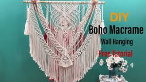 Macrame wall hangings are oh so boho and instantly add a pop of rustic, sophisticated touch to your plain boring wall. Diy Boho Macrame Wall Hanging Tutorial So Easy Even You Are Beginners Step By Step Youtube