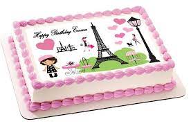 Paris themed cake decorations decent best ideas about paris themed weddings on pinterest of paris th. Paris Edible Cake Topper Cupcake Toppers Edible Prints On Cake Epoc