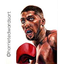 Anthony Joshua: “Born to Fight” Painting by Harriet Edwards