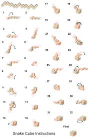 Snake Cube Brain Teaser Puzzle Solution Finally I Can Put It Back Together When The Kids Play With It Wooden Puzzles Brain Teasers Cube