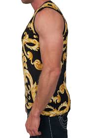 This tank top is inspired by our original classic tank top style. Versace Jeans Baroque Print Gold Tank Top Pure Atlanta Pureatlanta Com
