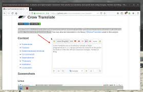 Select translator text api from the list. Crow Translate Desktop Cli Text Translation App Using Google Translate Yandex Translate And Bing Translator Linux Uprising Blog
