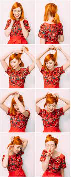 Easy Retro Victory Rolls A Beautiful Mess Medium Hair Styles Vintage Hairstyles Rockabilly Hair