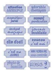 Etiquettes Bleues Scrapbooking Etiquettes Scrapbooking A Imprimer Scrapbooking Gratuit