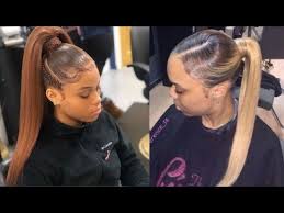I spent a good amount of time searching for natural hair styles online. Ponytail Packing Gel Hairstyles Compilation 2021 Youtube