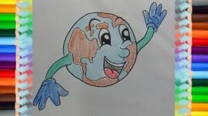 Drawing for kids helps them develop the freedom to express and communicate their ideas freely, especially for kids who are still learning words to express themselves. How To Draw Earth Cute And Easy How To Draw Cartoons For Kids