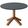 The tripod base is a large black iron anchor with sturdy arched feet with rubber stoppers to prevent scuffing and sliding. 1