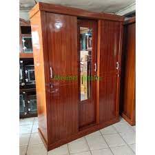 Model lemari sliding 3 pintu hpl motif batu di bintaro. Lemari Pakaian 3 Pintu Geser Sliding Minimalis Ekonomi Cantik Shopee Indonesia