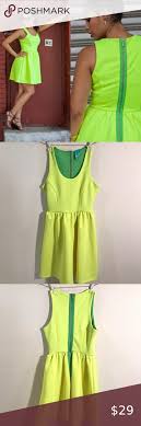 L Amour Nanette Lepore Green Dress Size In 2020 Green Dress Lime Green Dress Dresses
