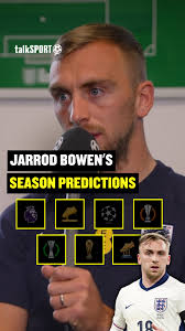 West Ham & England star Jarrod Bowen gives his 2025/26 footballing  predictions exclusively to talkSPORT! 🔥