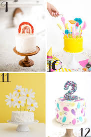 One edible decoration every cake decorator needs to know how to make is a gum paste or fondant stand up number topper! 24 Diy Cake Toppers Your Birthday Cake Needs Pretty Colorful Life
