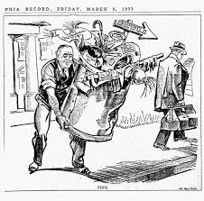 This Cartoon Showcases What Fdr Did When He Came Into Office He Was Pretty Much Another Muck Breaker And Helped Nurture America Cartoon Summarize Competition