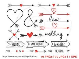 70 Wedding Clip Art Arrow Clipart Wedding Invitation Aztec Etsy In 2020 Wedding Clip Digital Clip Art Set Wedding Clipart
