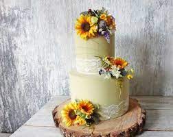 Find updated content daily, delivering top results from across the web. Wedding Cake Flowers Etsy Uk Wedding Cakes With Flowers Sunflower Wedding Cake Sunflower Wedding