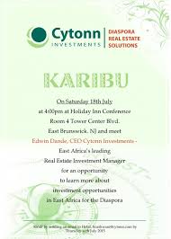 62 cytonn investments management reviews. Cytonn Investments Ceo Edwin Dande Presents Real Estate Investment Opportunities In E Africa Sat July 18th In New Jersey Samrack Media