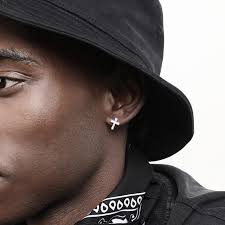 Orecchini Croce COOLSTEELANDBEYOND 2 Nero Croce Orecchini A Cerchio  Orecchini Croce Donna