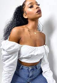 Look around for more while you're here. White Poplin Open Back Crop Top Missguided