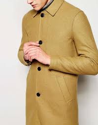 How should an overcoat or peacoat fit? Jack Jones Wool Overcoat In Camel Natural For Men Lyst