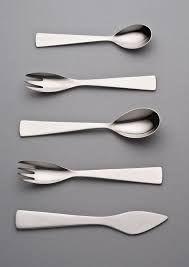 gio ponti outils de cuisine deco design couverts en argent