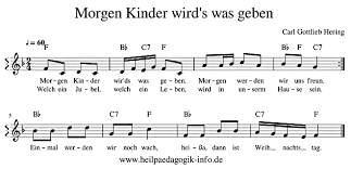 Laßt uns das kindlein wiegen. Morgen Kinder Wird S Was Geben Text Noten Download