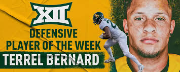 Bernard Named Big 12 Defensive Player of the Week