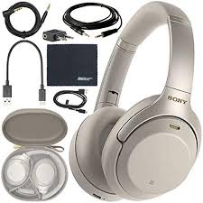 Hd noise cancelling processor qn1 lets you listen without distractions. Sony Wh 1000xm3 Wireless Noise Canceling Over Ear Headphones Silver Wh1000xm3 S Aom Bundle International Version 1 Year Aom Warranty