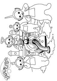 Yellow teletubbie with a spiral antenna. Kids N Fun Com 16 Coloring Pages Of Teletubbies