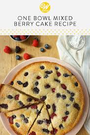 Easy One Bowl Berry Cake Packed With Fresh Berries Recipe Fresh Berries Cake Fruit Recipes Berry Cake