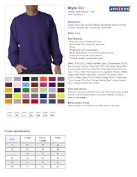 Jerzees 562 8 Oz Nublend50 50 Fleece Crew