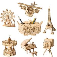 You choose the material cardboard or wood? Diy 3d Wooden Puzzle Models For Children Wooden Puzzles Puzzles Gifts Puzzle Toys