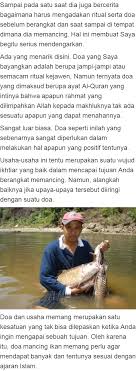 Berikut ini doa saat memancing ikan yang tepat : Doa Memancing Ikan Dalam Al Quran Yang Sangat Mustajab Berita Pagi Terkini