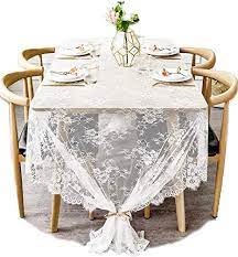 Es un negocio creado ante la necesidad de la demanda de manteleria para las actvidades. Amazon Com Boxan Mantel De Encaje Blanco Con Diseno De Rosa Vintage Bordado Decoracion Romantica Para Bodas Decoracion De Mesa De Recepcion Decoracion Para Bebes Y Novias Elegante Y Elegante Mantel Para