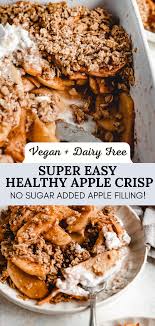 Healthy Apple Crisp Recipe Vegan The Banana Diaries Recipe In 2020 Healthy Apple Crisp Apple Recipes Healthy Vegan Apple Crisp Recipe