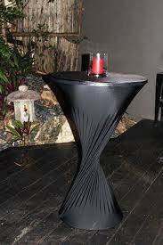 Cocktail Reception Ideas Get Stretching Material For Your Tables And Twist In Middle Fo Cocktail Table Decor Wedding Reception Cocktail Tables Cocktail Tables