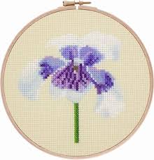 Only full cross stitches are used in this pattern. Australian Violet Flower Cross Stitch Pattern Honeyeater Crafts