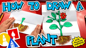 Of course, he's the ruler of the underwater food kingdom. How To Draw A Plant With A Folding Surprise Art For Kids Hub Art For Kids Hub Art For Kids Art Drawings For Kids