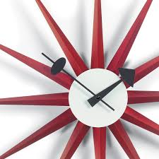 Buy sunburst wall clocks and get the best deals at the lowest prices on ebay! Red Sunburst Wall Clocks By Vitra Apres Contemporary Furniture