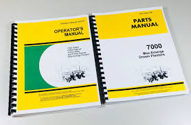 Details About Operators Parts Manual Set John Deere 7000 Drawn Max Emerge Planter Catalog