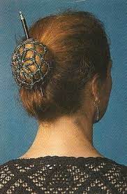 Y102 Bead Pattern Only Net A Chignon Cover Bun Cover Or Snood Pattern Bead Hair Accessories Hair Beads Snood Pattern