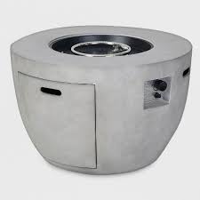 Large Cement Pipestone Firepit Gray Project 62 Target Propane Fire Bowl Gas Firepit Gas Fire Pit Table
