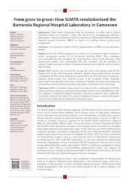 We can perform complex medical tests that aid in the diagnosis or . Pdf From Grass To Grace How Slmta Revolutionised The Bamenda Regional Hospital Laboratory In Cameroon