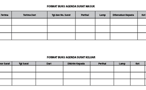Contoh surat keluar dengan menggunakan agenda. Contoh Buku Agenda Kembar Cara Golden