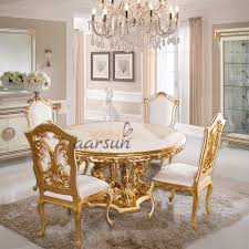 Free shipping on orders over $25 shipped by amazon. 4 Seater Luxury Royal Gold Dining Set Dng 0046