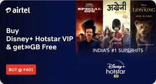 You can watch on hotstar: Airtel Now Offers 10 Times More Data On Rs401 Disney Hotstar Vip Plan Onlytech