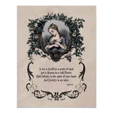 Blake To See A World Victorian Art Poster Zazzle Com In 2021 Victorian Poetry Poetry Words William Blake