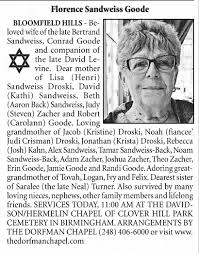 Sadweiss Florence Detroit Free Press Jul 12, 2018 Thu page A 10